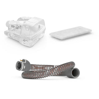 ResMed AirSense 11 resupply pack with replacement filters, tubing and mask parts