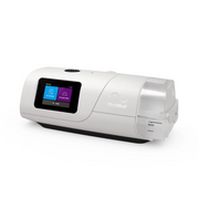 ResMed AirCurve 11 VAuto bilevel machine, angled front view