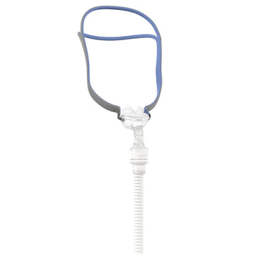 ResMed AirFit P10 for AirMini nasal pillows mask, three-quarter view