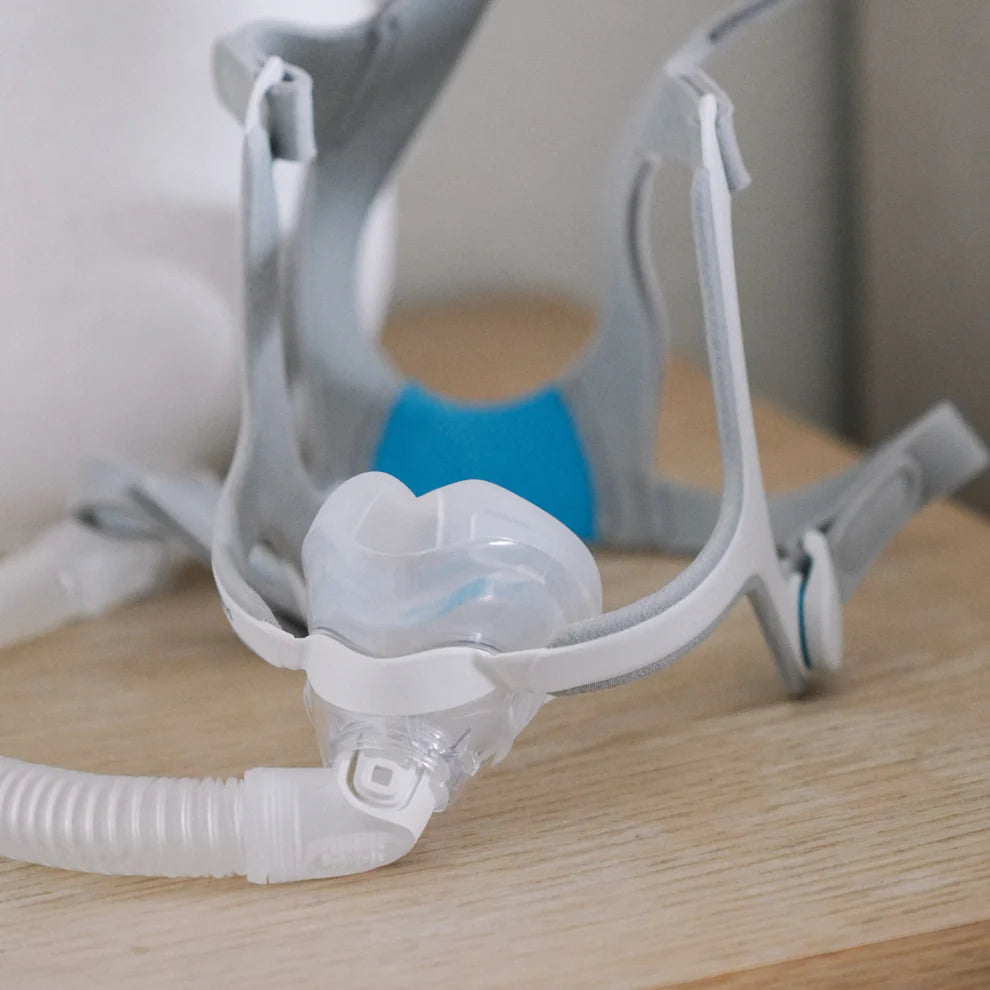 AirFit N20 mask cushion and frame close-up