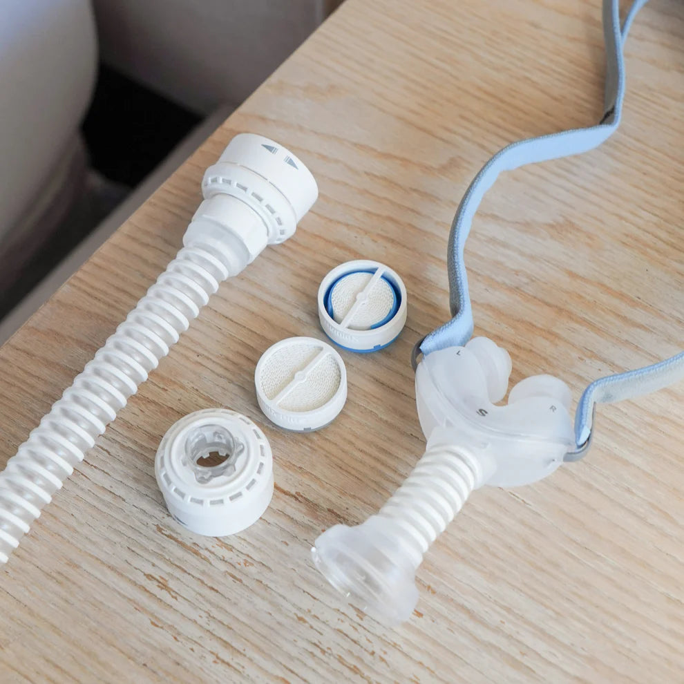 ResMed AirFit™ P10 Nasal Pillow CPAP Mask Complete System with AirMini™ Setup Pack.