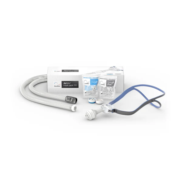ResMed AirFit™ P10 Nasal Pillow CPAP Mask Complete System with AirMini™ Setup Pack.