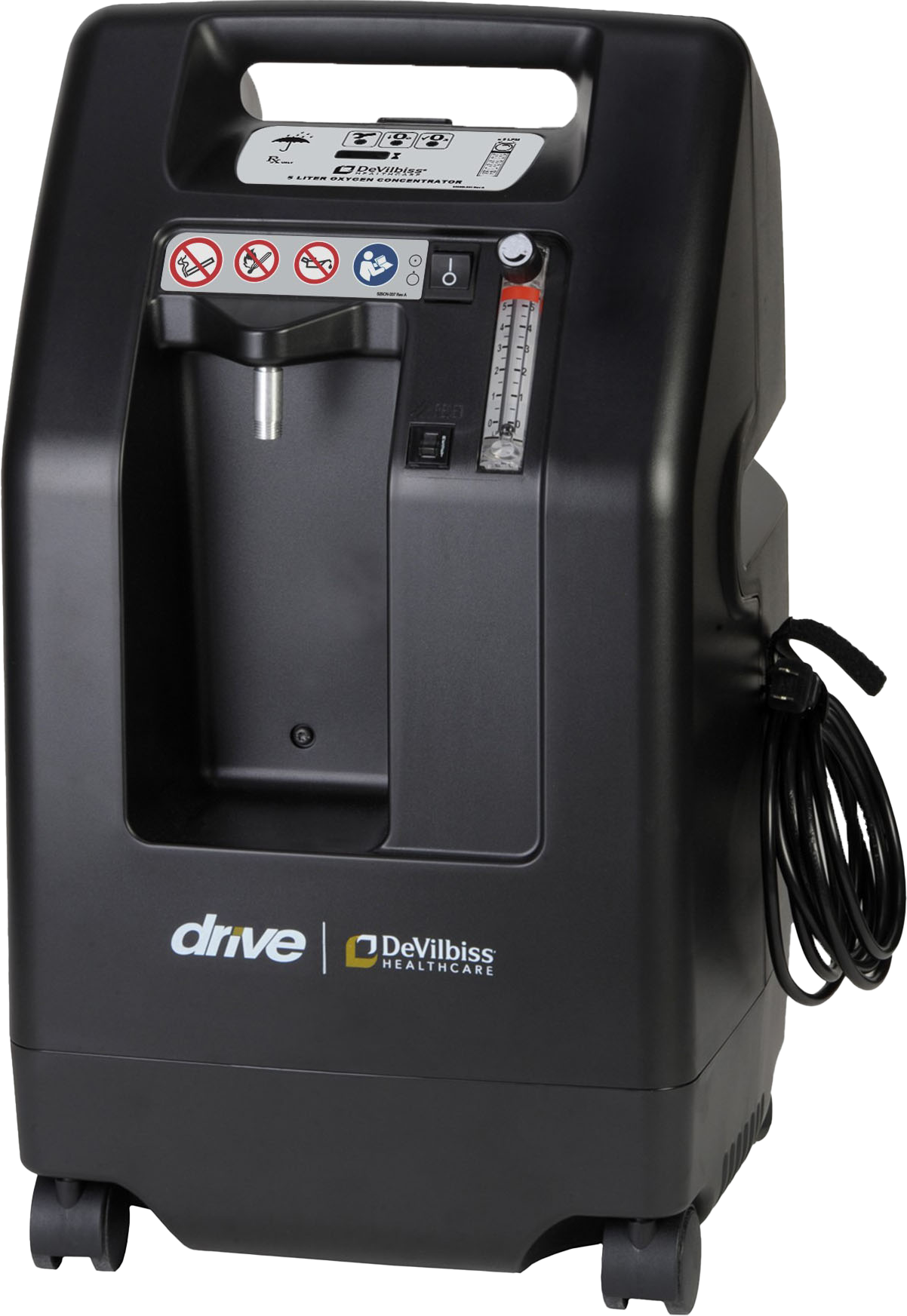 Drive DeVilbiss Compact 525 five-litre oxygen concentrator — official front view
