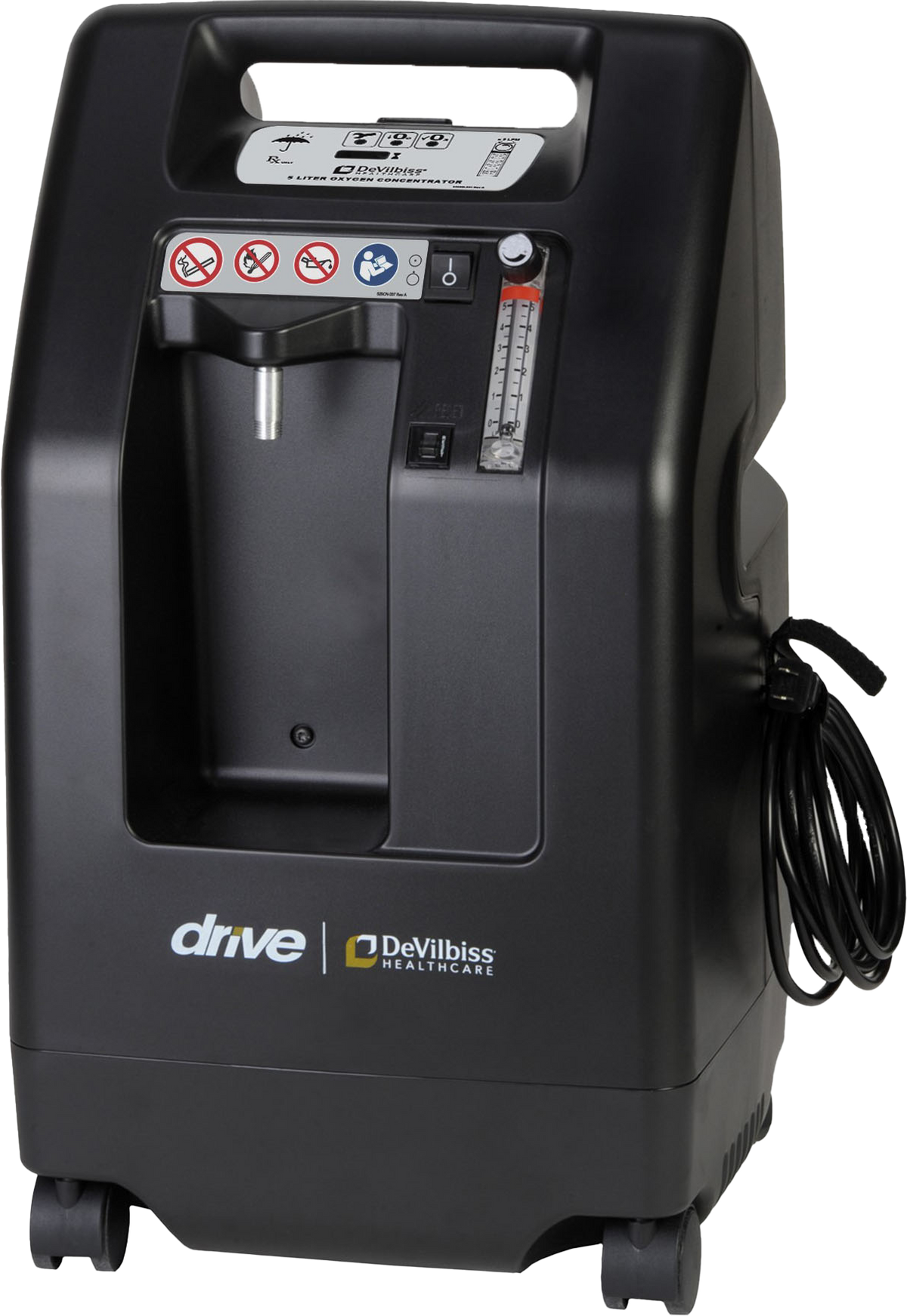 Drive DeVilbiss Compact 525 five-litre oxygen concentrator — official front view