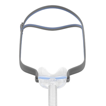 قناع ResMed AirFit N30 الأنفي بتصميم المهد لجهاز CPAP مع حزام الرأس