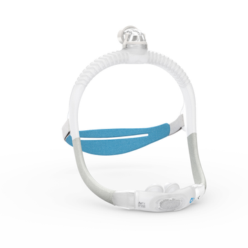 ResMed AirFit P30i nasal pillows CPAP mask, three-quarter view