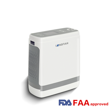 Longfian JAY-1000P portable oxygen concentrator in white
