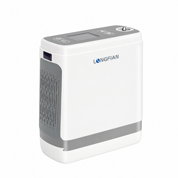 Longfian JAY-1000P portable oxygen concentrator in white