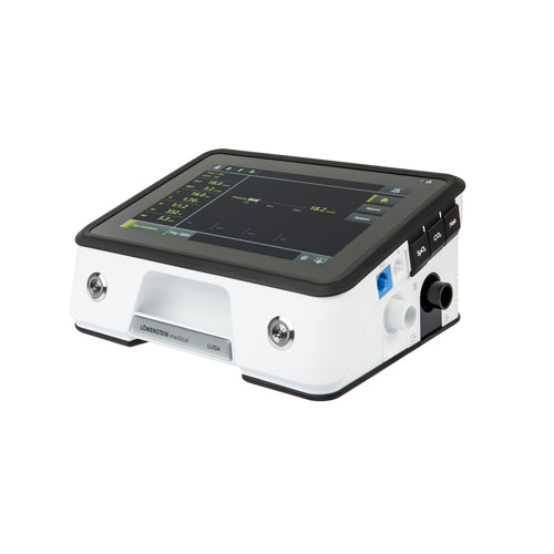 Löwenstein LUISA portable ventilator in horizontal position