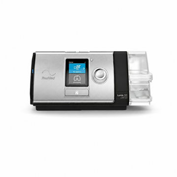 ResMed Lumis 150 VPAP ST front view with HumidAir chamber
