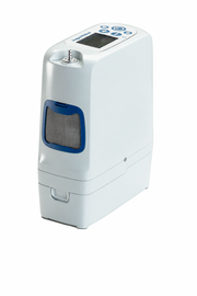 Inogen Rove 6 portable oxygen concentrator, left side view