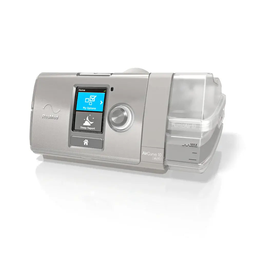 ResMed AirCurve 10 ST BiLevel CPAP Machine for complex sleep apnea and breathing disorders, featuring ventilator synchrony.
