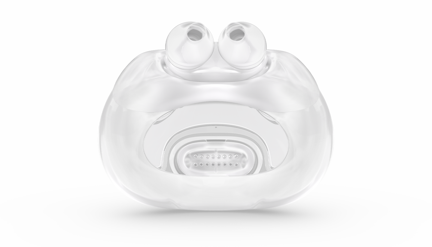 ResMed AirFit X30i oral cushion and nasal pillows detail