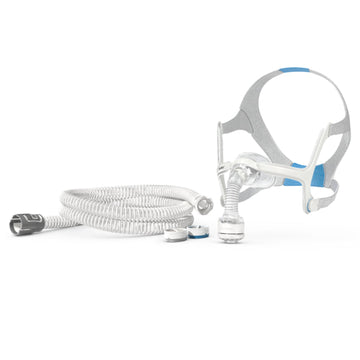 ResMed AirFit N20 mask with AirMini tubing, connector and humidification cartridges