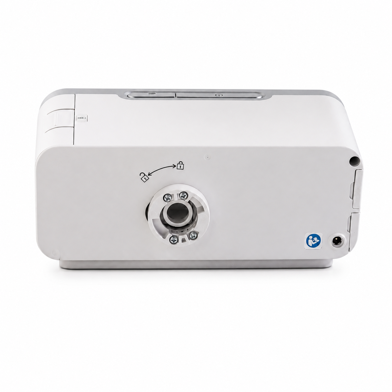 Resvent iBreeze 30ST rear outlet view on white background
