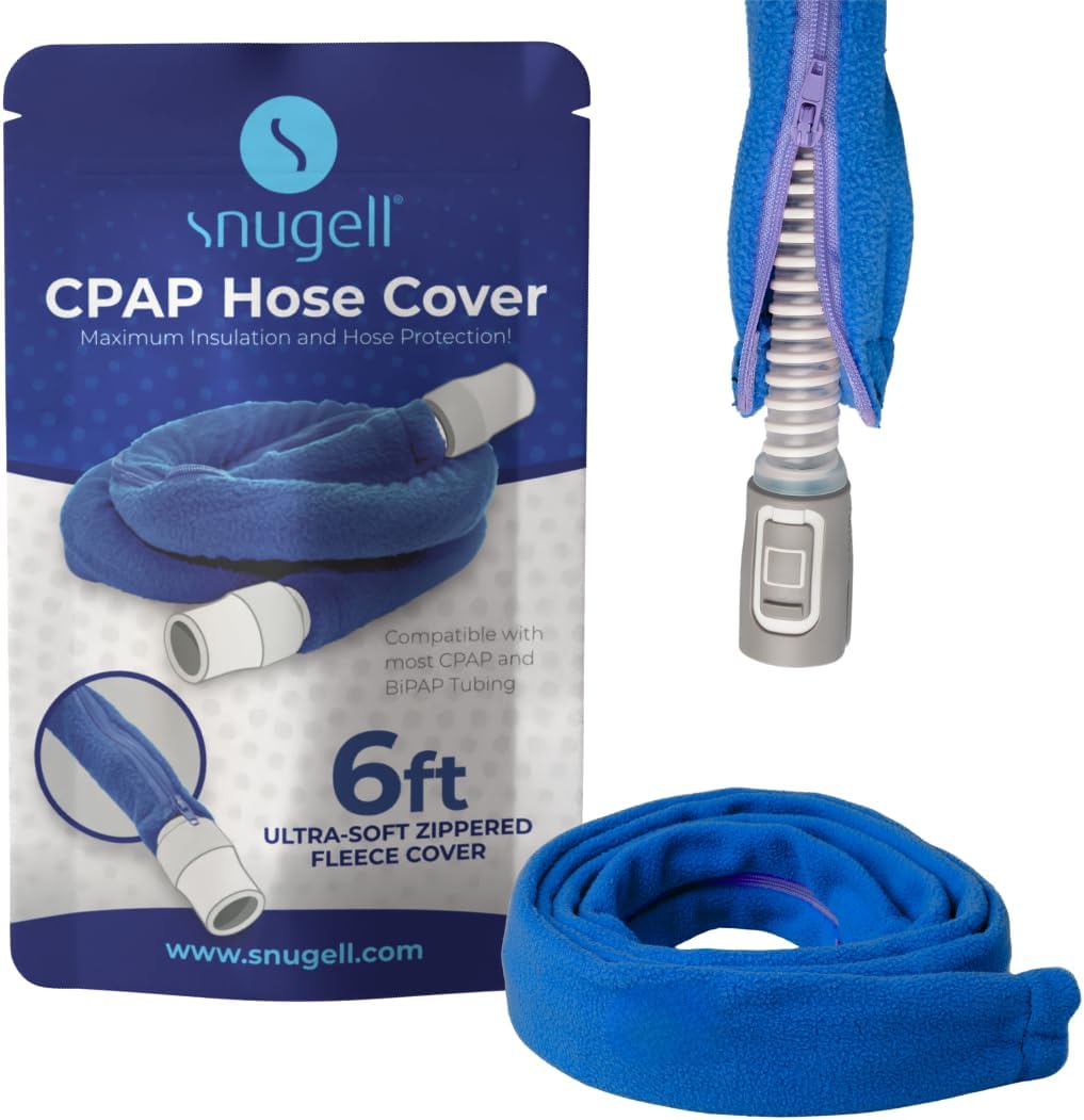 Snugell CPAP hose cover in blue