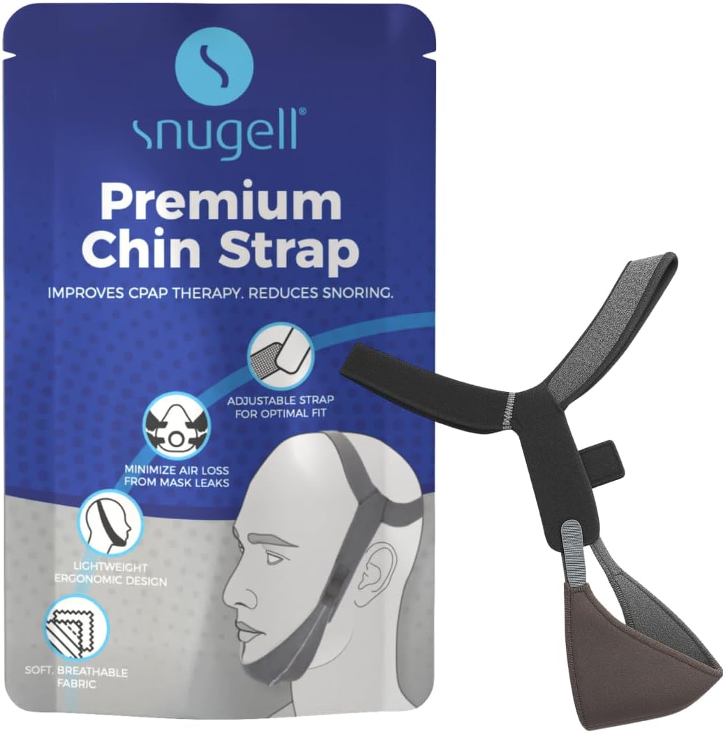 Snugell Premium Adjustable CPAP Chin Strap – package and product