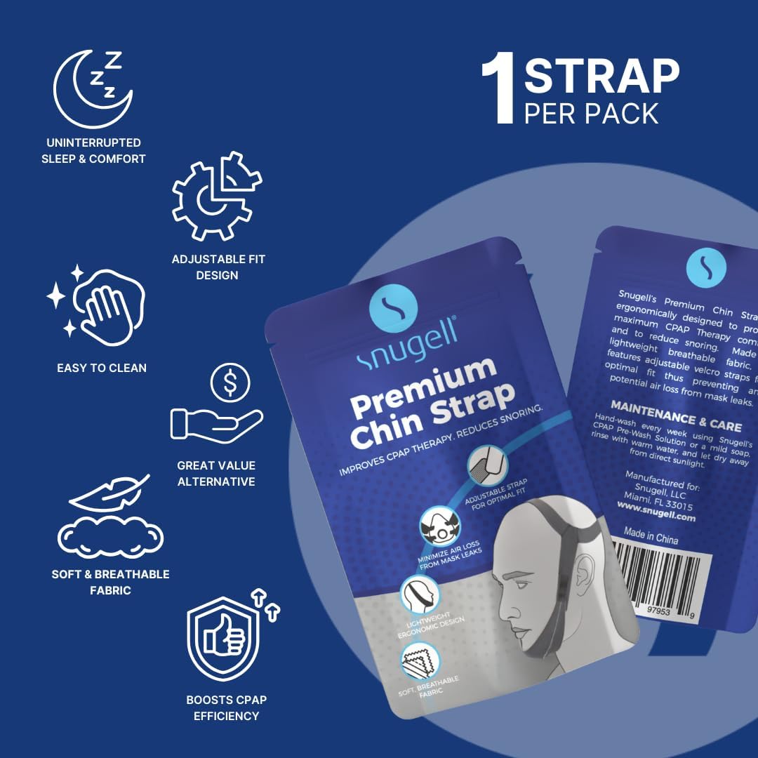 Snugell Premium Adjustable CPAP Chin Strap – manufacturer product view