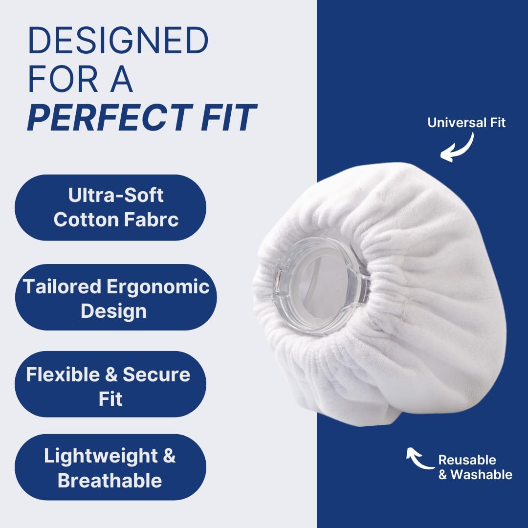 Snugell Nasal CPAP Mask Liners – White, 4 Pack – manufacturer product view