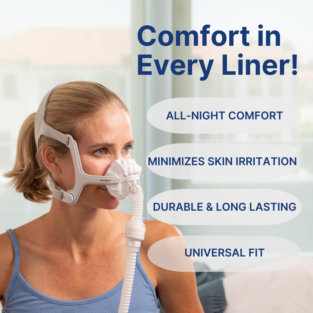 Snugell Nasal CPAP Mask Liners – White, 4 Pack – manufacturer product view